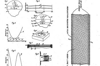 Izquierda: patente nº 2.220.861 (reducción de la superficie de reflexión). Derecha: patente nº  2.220.861 (cristal invisible)